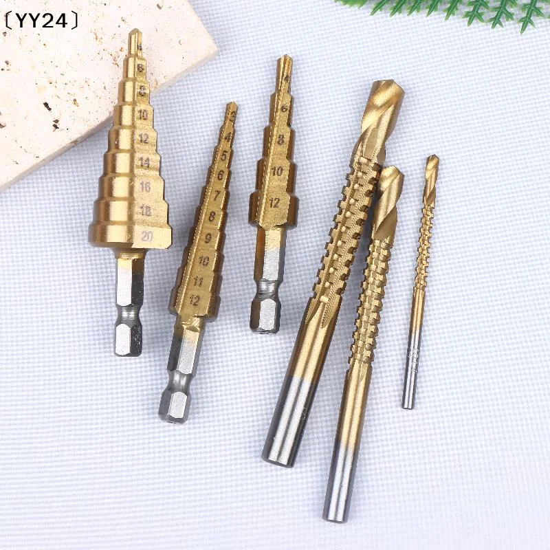 

6pcs Titanium Drill Bits Set 3-12mm For Metal Wood Hard Steel Twist Bits Corrosion Resistant Precision Hole Enlarging Tool〔YY24〕