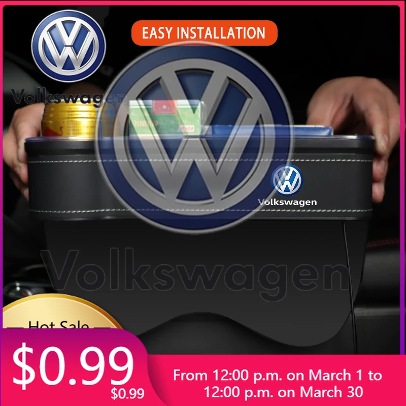 

Новинка 2026: Стильные молдинги для VW Volkswagen Jetta MK5 Golf, USB-подсветка, индивидуальный органайзер для хранения в зазоре между сиденьями для Volkswagen VW G