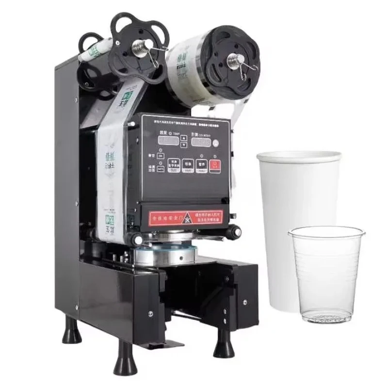 Gold Seller  Commercial Pearl Milk Equipment Automatic Cup Sealing Machine for Shop Use Film Bag Packaging Options