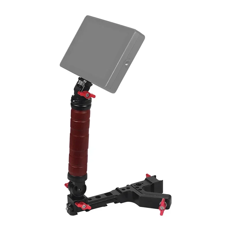 Powerwin قابل للتعديل الجانب حبال مقبض الخشب طوي مقبض السكك الحديدية المشبك الحذاء البارد جبل ل DJI Ronin RS3 RS4 PRO RS2 RSC2