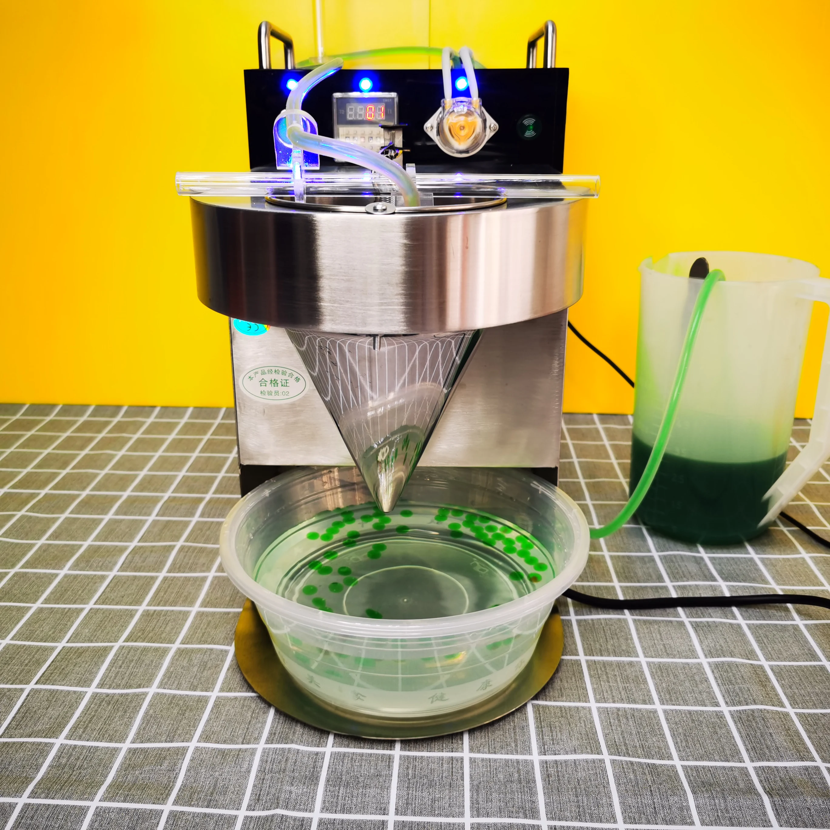 Electric Bursting Juicy Ball Bubble Tea Popping Boba Making Machine / Auto Taro Ball Bursting Boba Popping Pearls Maker