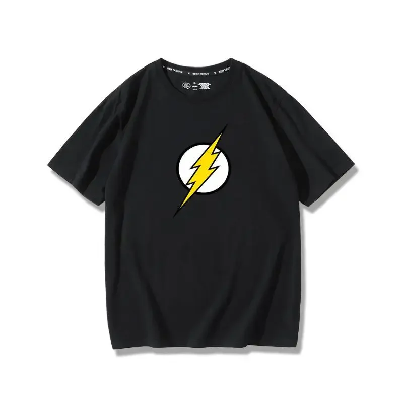 BeastKingdom 배트맨 슈퍼맨 플래시 원더 우먼 여름 크리 에이 티브 느슨한 반팔 만화 애니메이션 주변기기 티셔츠 선물