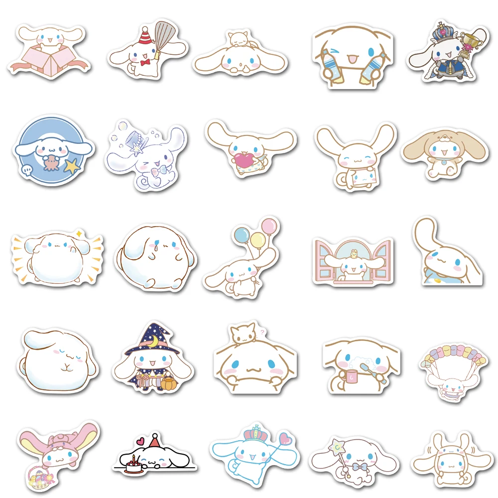 50PCS Cartoon Cute Dog Stickers for Cell Phone Laptop Decals Luggage Guitar Helmet Waterproof Stickers for Children