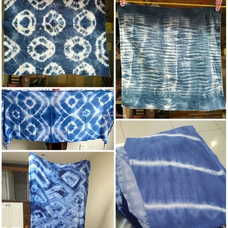 500 جرام النيلي الطين نبات طبيعي صبغ لتقوم بها بنفسك اليدوية منديل من القطن الخالص/رمي وسادة مصبوغ الأزرق للأطفال التعادل الصباغة المواد #4