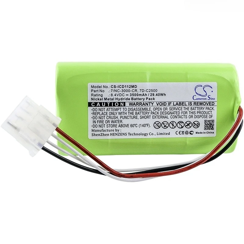Cameron Sino 8.4V 3500mAh CS-ICD112MD Medical Battery 7/NC-3000-CR,7D-C2500,PPC 002,R-5702-1 for Innomed HeartScreen 112d +TOOL