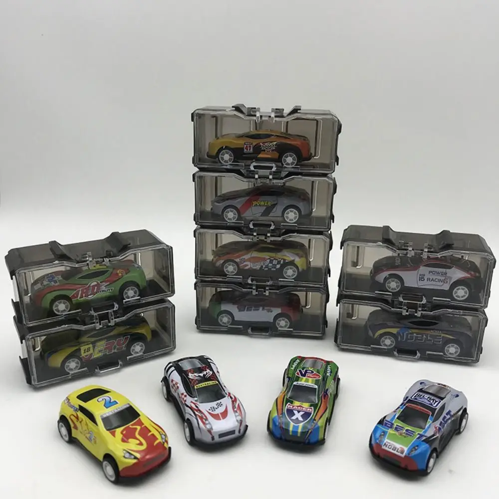 

Durable ABS Display Box 1/64 Diecast Model Car With Handle Storage Box Without Car Display Rack Model