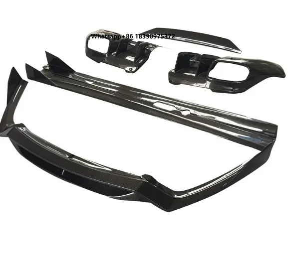 Body Kit Fit for  Dry Carbon Fiber Material Front Spoiler Rear Diffuser Side Skirt Rear Wing Body Parts High Quality