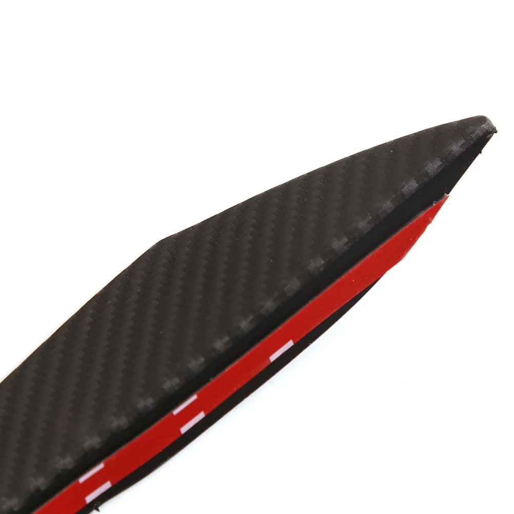 

6Pcs Carbon Fiber Pattern Car Bumper Front Lip Splitter Universal Spoiler Durable Uv Protection PP Surface Cover for Car Bumper