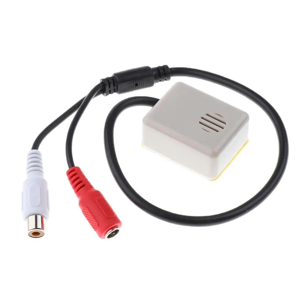 RCA 3.5mm Sound Monitor High S N Ratio Audio Output Pickup Device for Safety Surveillance School Bank Court