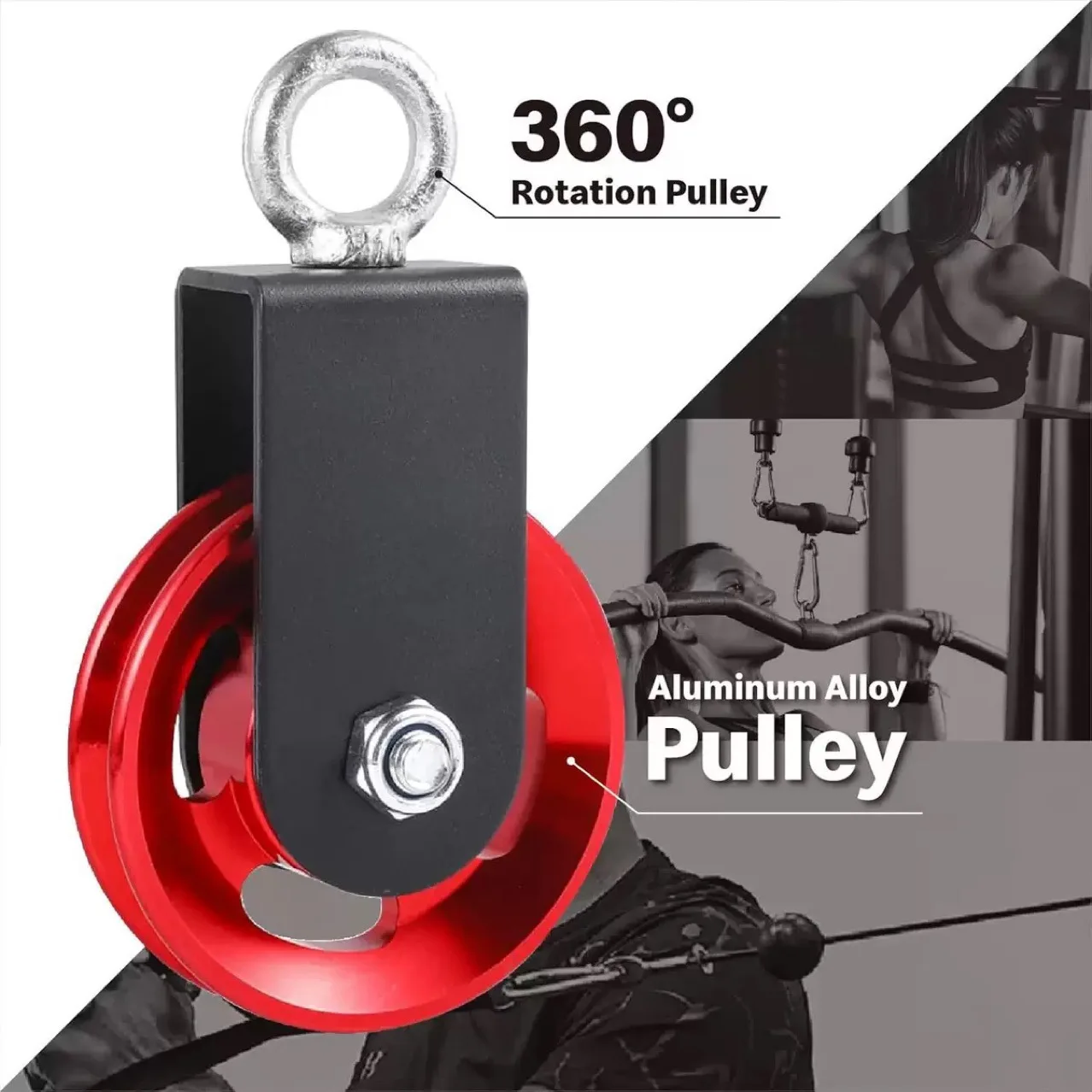 Cross-border direct supply of big bird pulley set fitness equipment high drop-down DIY household pulley wire rope set