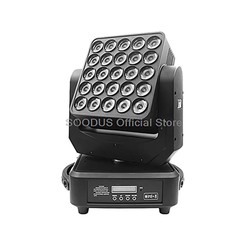 

25 LED Beads DJ Lights Square Matrix Disco Shaking Head Light with DMX512 Control Strobe Beam Light for Wedding Party Stage Show