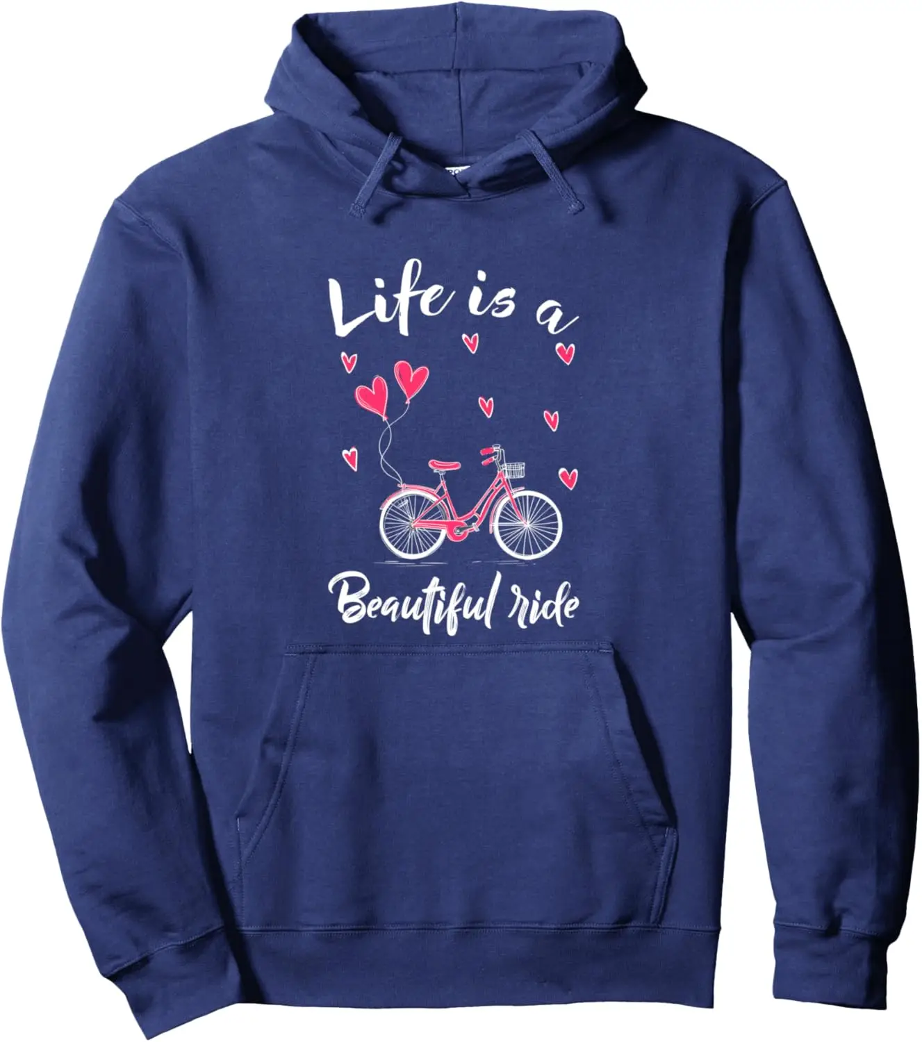 Cycling Life Is A Beautiful Ride Bicycle Pullover Women Sweatshirt Print on Demand Hoodies Kawaii Clothes