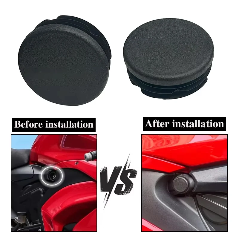 

2PCS Chassis Plugs For Ducati Panigale V2 Motorcycle Frame Hole Cover Caps Plug Decorative Frame Cap Set