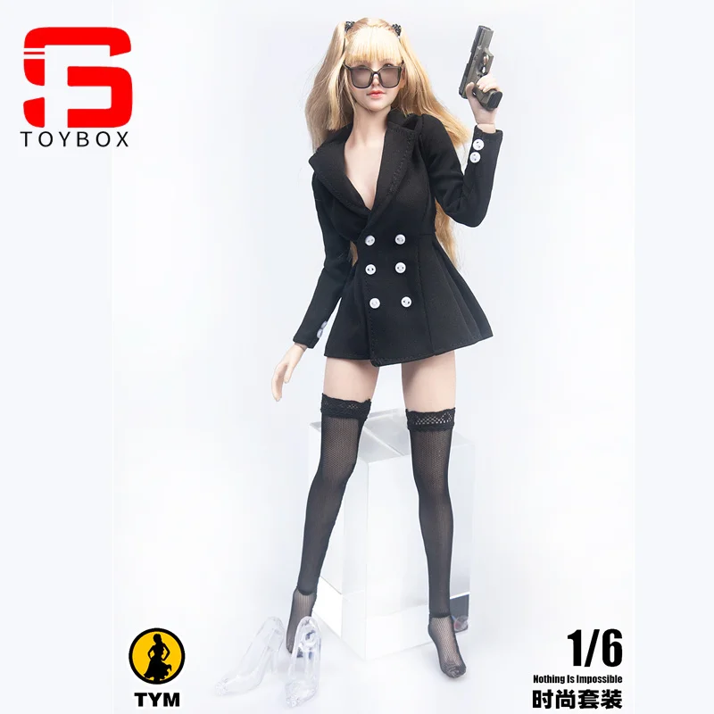 TYM143 1/6 女性のセクシーなスーツスカートストッキングクリスタル靴セットモデルフィット 12 ''TBL PH JO 兵士ビッグバストアクションフィギュアボディ人形