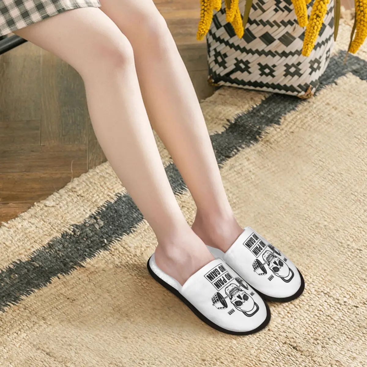 مخصص لا ألم لا ربح ضيف النعال للحمام النساء كمال الاجسام اللياقة البدنية الصالة الرياضية منزل النعال