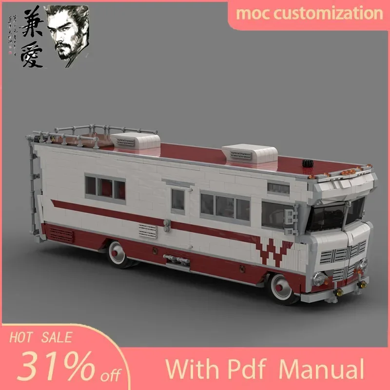 

3047 шт. Moc 1973 Winnebago Chieftain II, модель городской автобуса, технологические строительные блоки, креативные идеи, детские игрушки, подарок