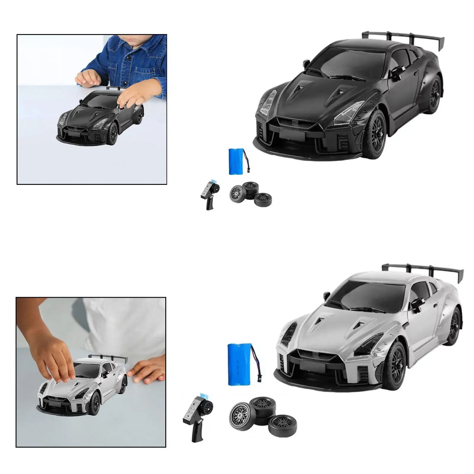 

Радиоуправляемый дрифтинг-машина в масштабе 1:16, спортивная гоночная игрушка, подарок на день рождения для хобби, креативный с 4 часами