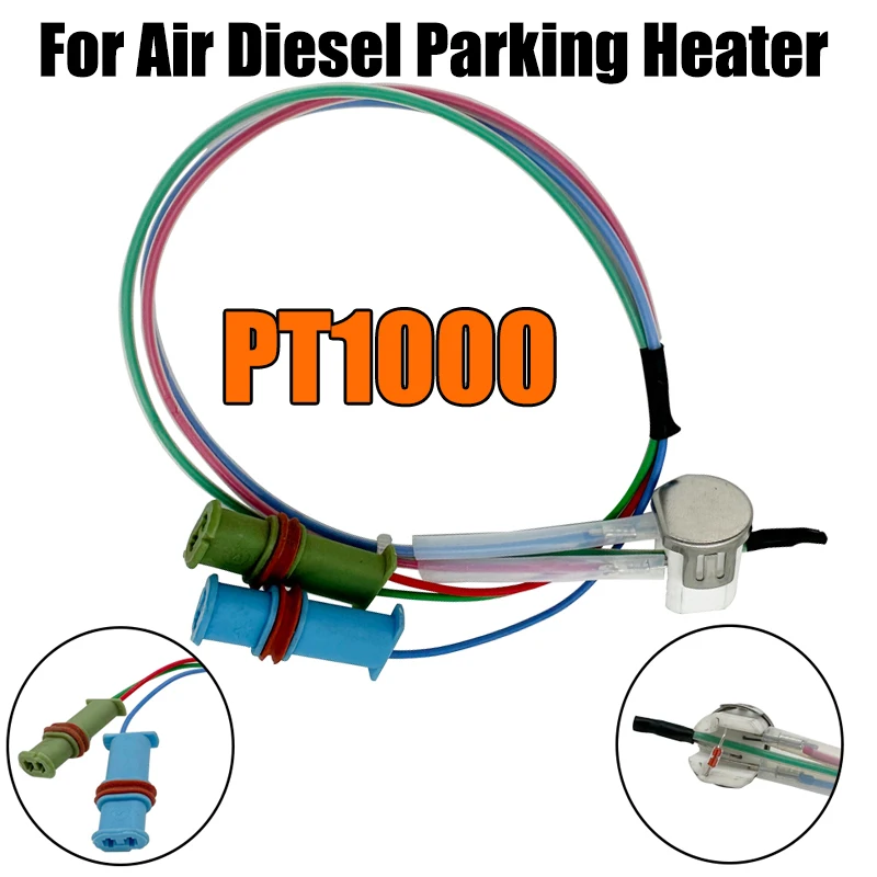 

3 Line PT1000 Car Air Diesel Parking Heater Temperature Sensor For Eberspacher Webasto Heater 2KW 5KW 8KW Truck RV Bus Camper RV
