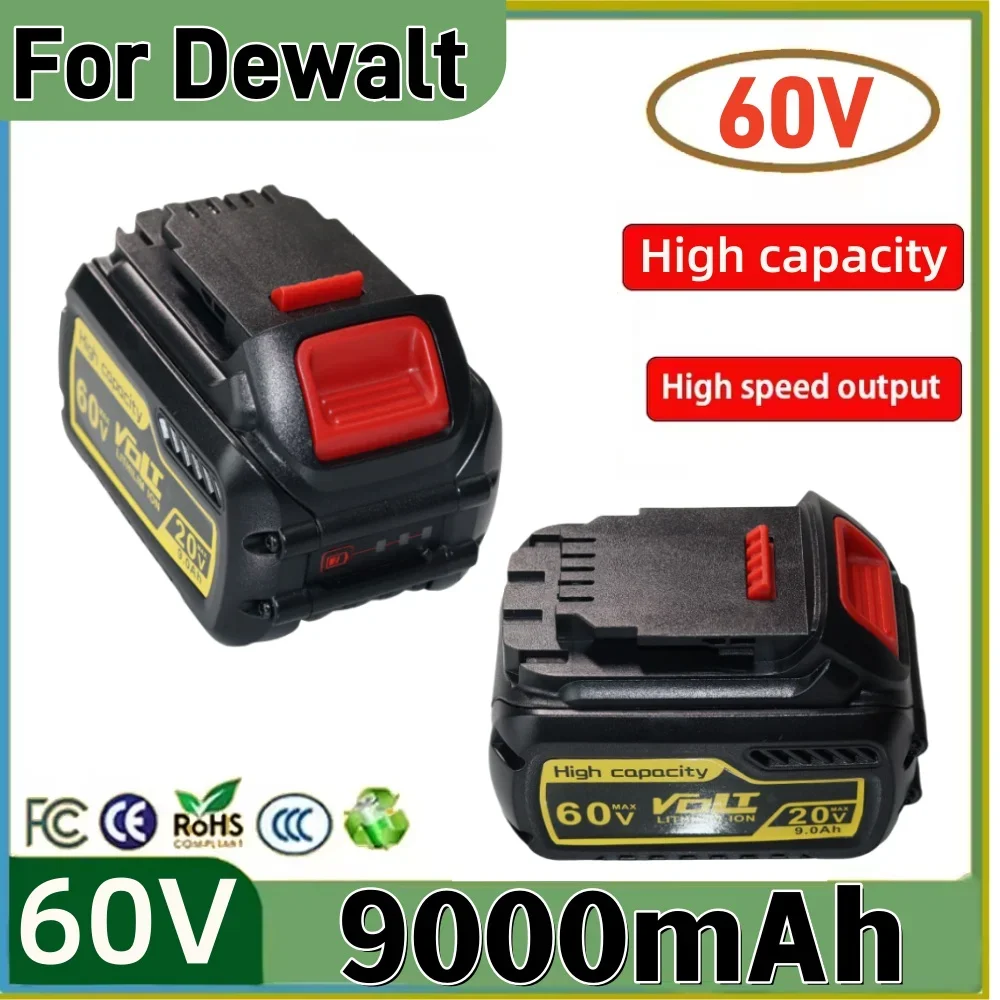 

Replacement Battery For DeWalt 20V/60V MAX 9000mAh Li-ion Battery For DeWalt DCB547-XJ DCB200 DCB201 For Flexvolt Tool Batteries