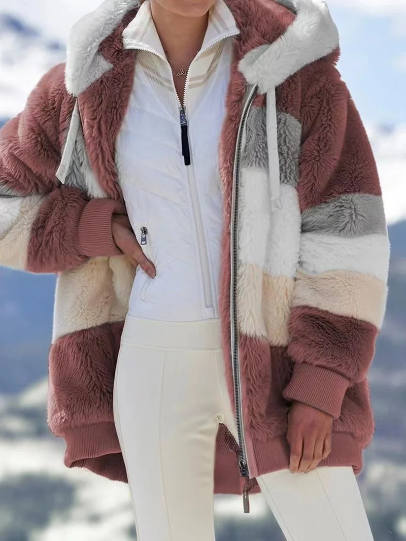 Giacca invernale in pile donna capispalla in Shearling finto cappotti giacche in pelliccia scamosciata femminile cappotto uomo caldo piumino di agnello addensato