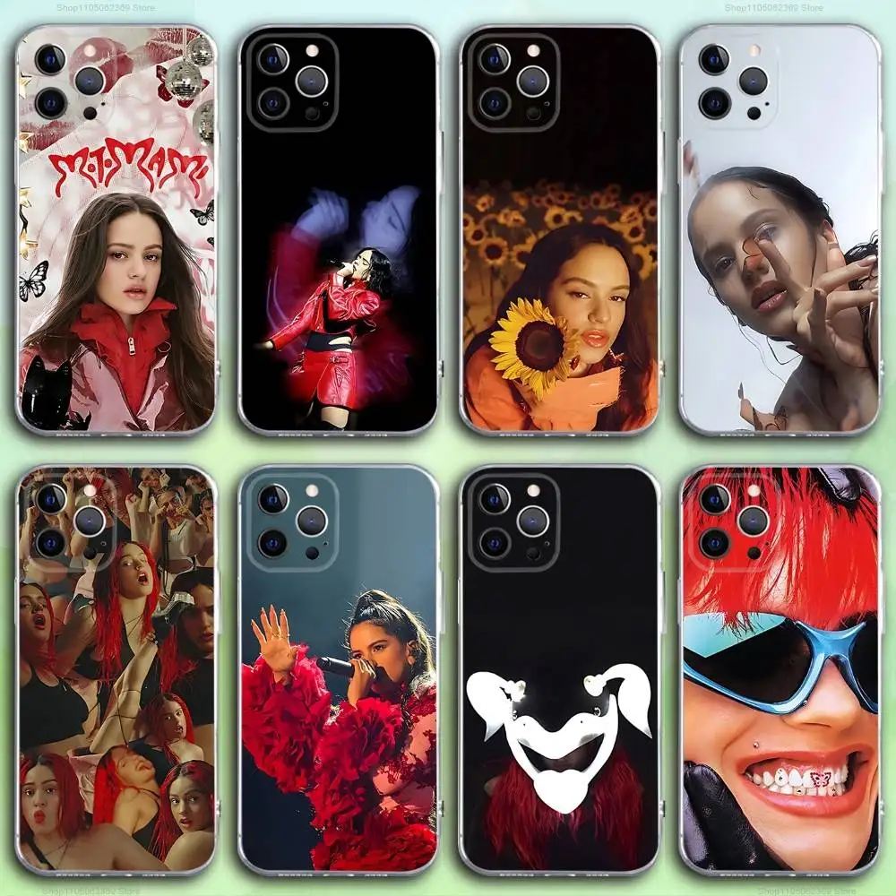 

R-Rosalia Motomami Singer Phone Case For iPhone 17,16,15,14,13,12,11 Pro,Max,Plus,X,XS,XR,SE4,E Mini Transparent Soft Cover