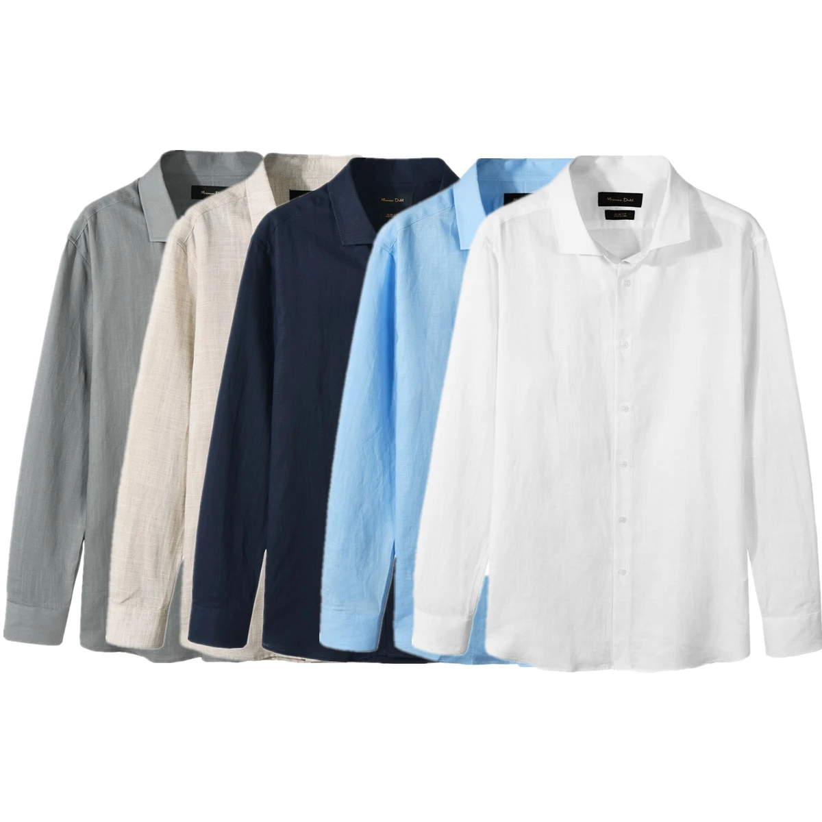 

Jenny&Dave French Lazy Men's lLinen Shirt Business Casual Handsome Summer Linen Shirt Men Tops Minimalist Solid Color Shirt