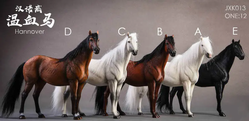 New 1/12 Scale Simulation Resin Warm Blood Horse Mounts Horse Animal Model Toys Decoration Collection Display Dolls Gifts For Fa