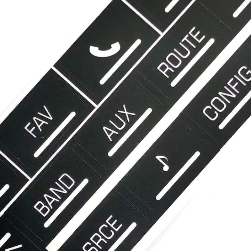 For Cadillac Escalade ESV EXT 2007-2014 Car Stickers Multimedia Audio Panel Button Repair Decals Accessories