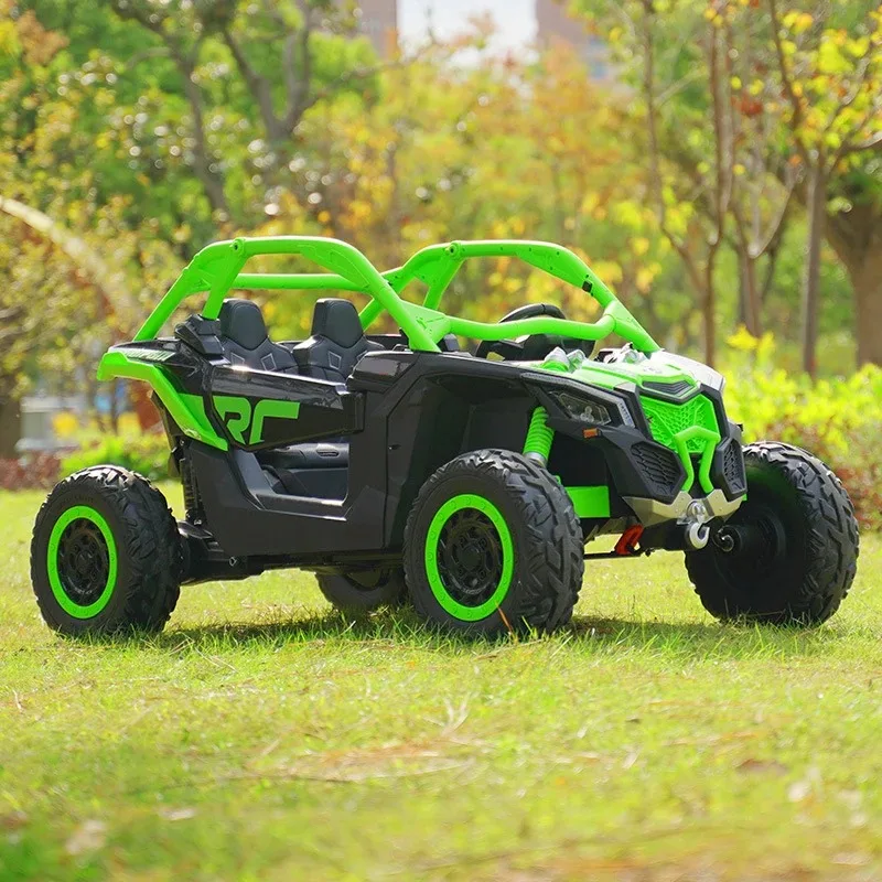 factory wholesale remote control kids 12v 24v 2 seater off road electric car vehicle for children