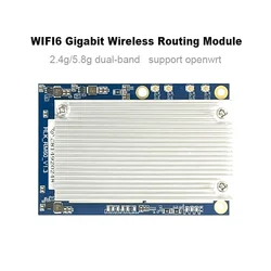 Hi-Link OpenWrt MT7621AN+MT7905 DDR2 128MB WiFi6 Gigabit 2.4g/5.8G Dual-frequency WiFi Router Module HLK-RM60 for gateway
