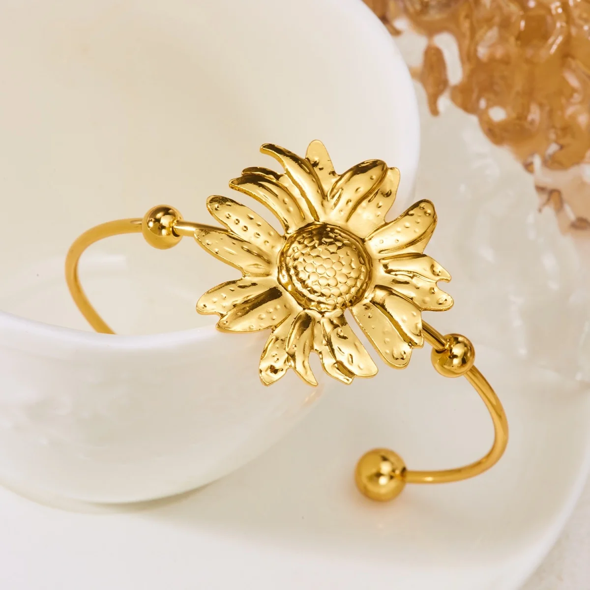 Einfache Edelstahl-Sonnenarmbänder für Damen und Herren, Gänseblümchen-, Muschel-, Spiral-, Oktopus-, Schildkröten-Armreif, Ozean-, Strand-, Urlaubsschmuck – Detail 30