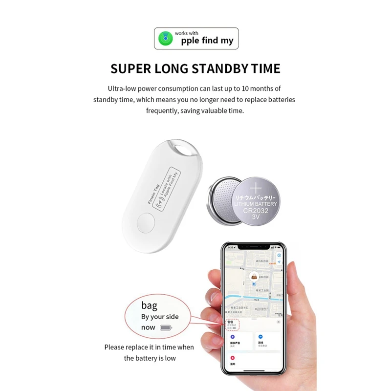 GPS Tracker Smart Tag Bluetooth Locator Tracking Device Item Finder For Keys Wallet Luggage Pets For IPHONE/IPAD/MAC