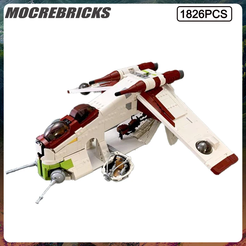 Space Wars Series LAAT/I Warfare Transport Spacecraft MOC Assemble Building Block Model Children's Toys Gifts