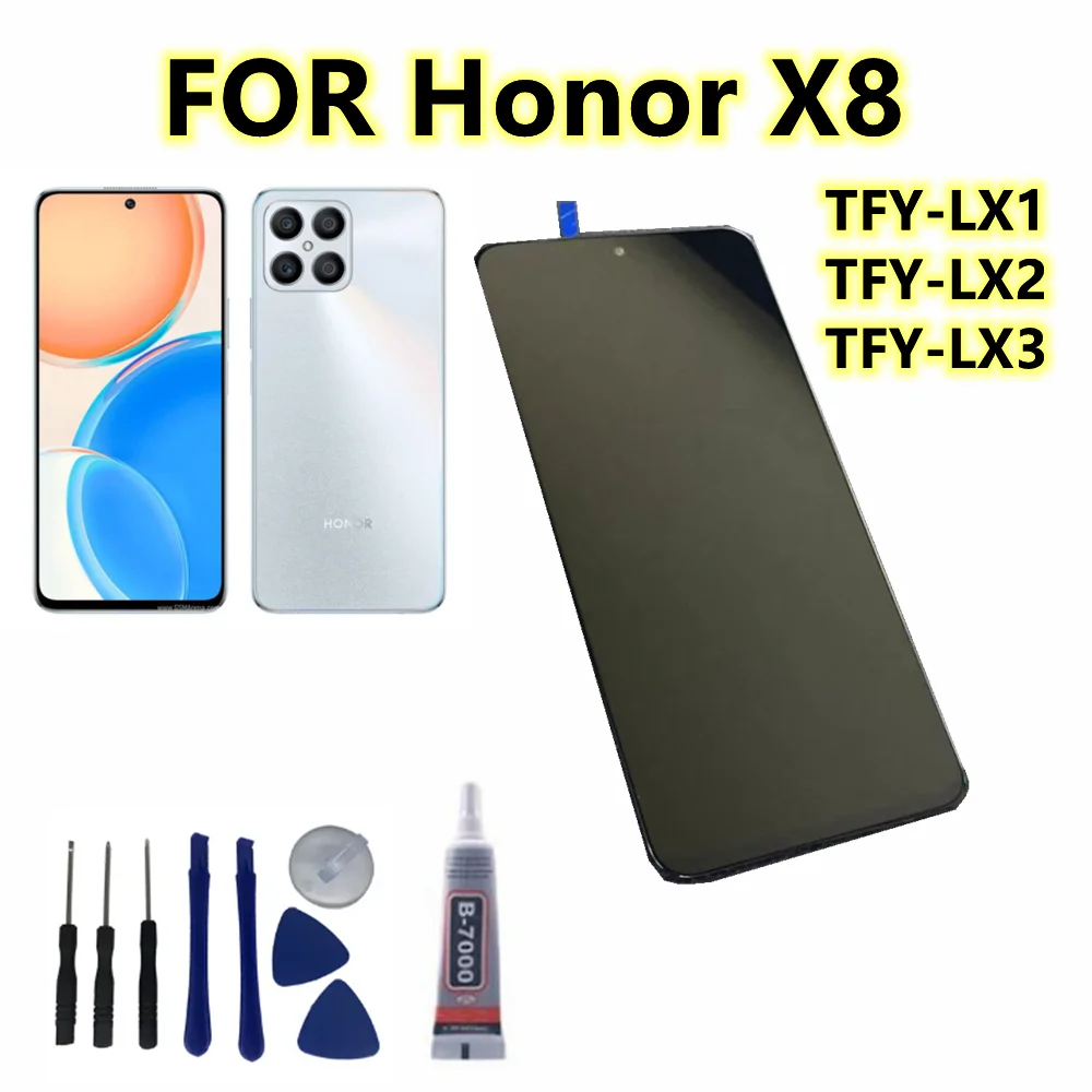 

100% TEST For HUAWEI Honor x8 Lcd Display Touch Screen Digitizer Assembly Replacement With HUAWEI x8 lcd TFY-LX1 TFY-LX2 TFY-LX3