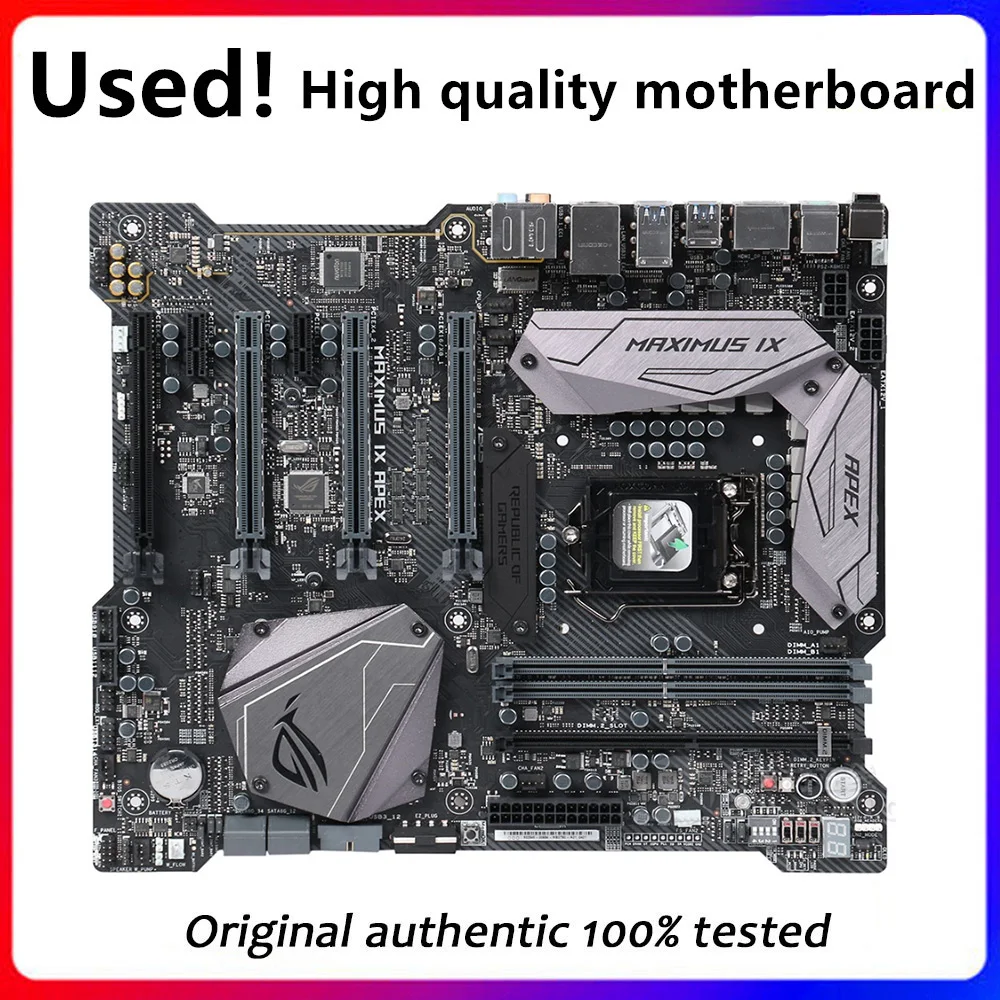 For Asus ROG MAXIMUS IX APEX Original Used Desktop Intel Z270 64GB DDR4 Motherboard LGA 1151  i7/i5/i3 USB3.0 SATA3