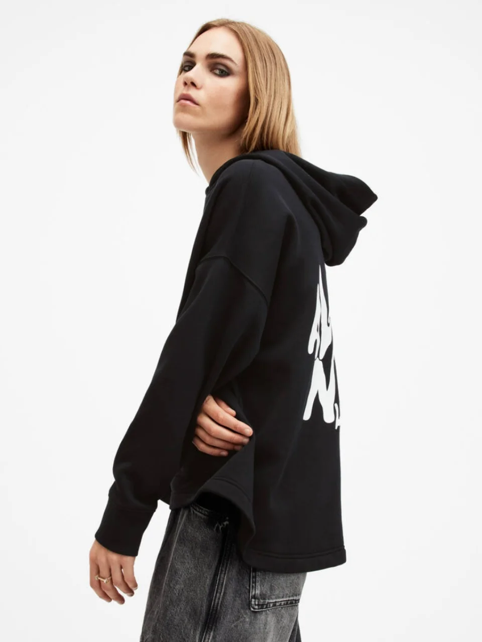 2024年秋 アメリカンレトロ レタープリント パーカー レディース ゆったり カジュアル 多用途 カップル トップス トレンド ロング丈 コットン スウェットシャツ