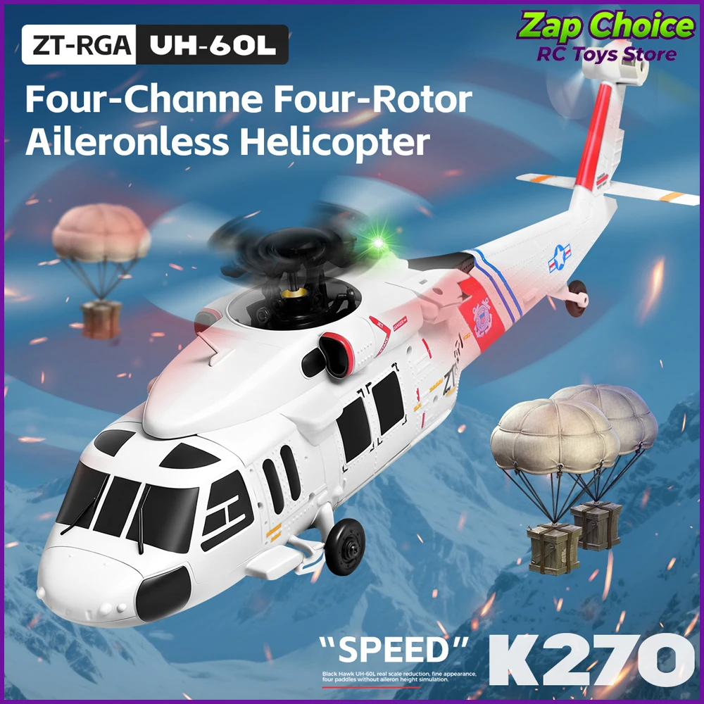 Wltoys K270 Black Hawk UH-60L  - Rc Helicopter Gyro reseña y precio
