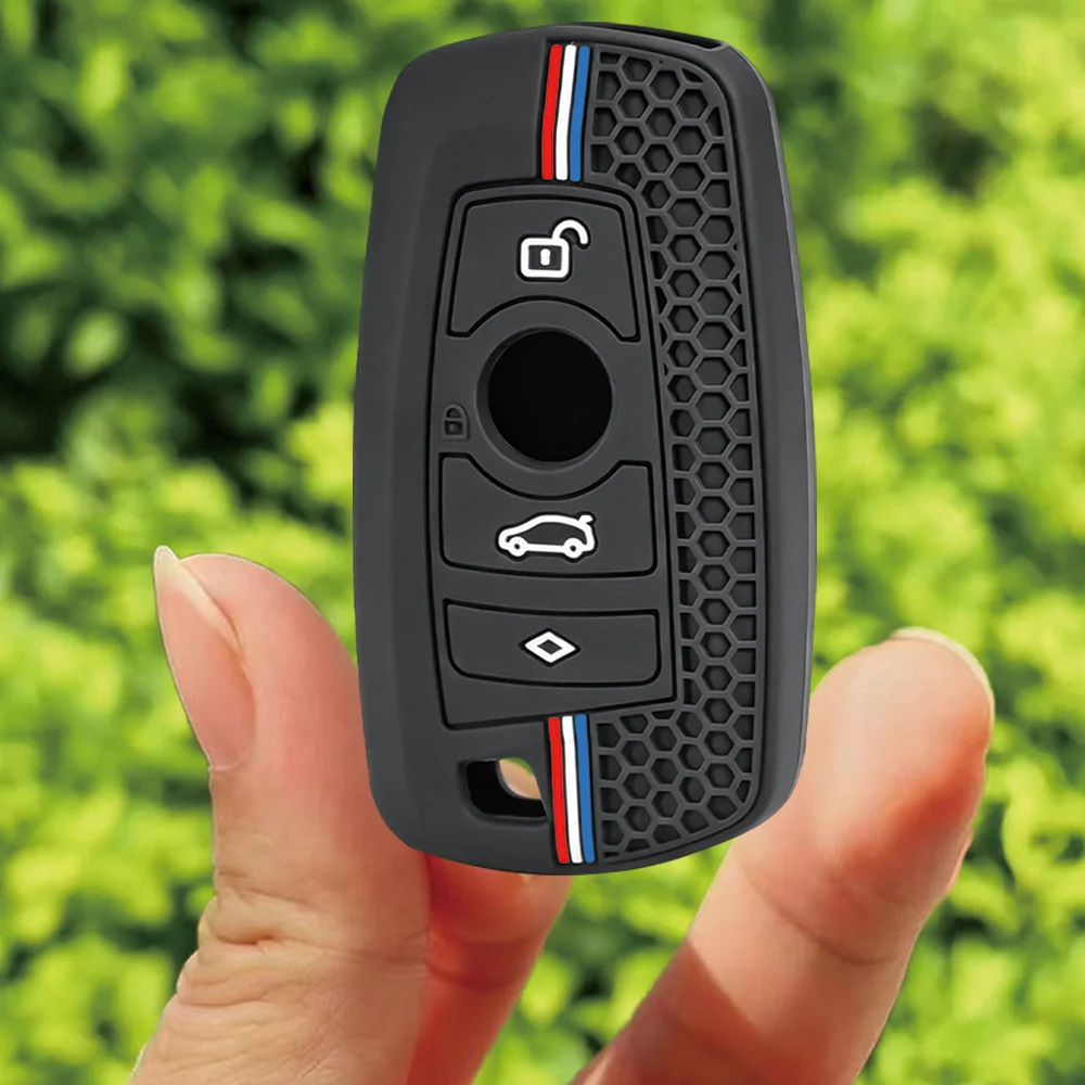 For BMW 1 2 3 4 5 6 7 Series X1 X2 X3 X4 X5 Silicone Car Key Fob Cover Scratch Resistant Precise Fit
