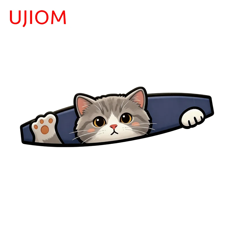 UJIOM Dog Peeker Graphics Wall Sticker Amusing Attractive Scratch Proof PVC Decal Suitable For Surfboard Skateboard Decor