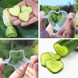 Plastic Heart/Star/Love Fruit Shaping Mould Strawberry Cucumber Growth Forming Mold Vegetable Growing Mold Garden Nursery Pot