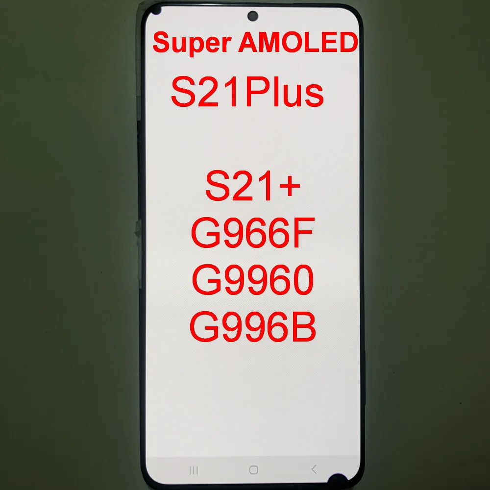 Super AMOLED For S21+ Samsung Galaxy S21 Plus G996F G9960 G996B LCD Display Touch Screen Digitizer 6.7\'\'With defects Screen