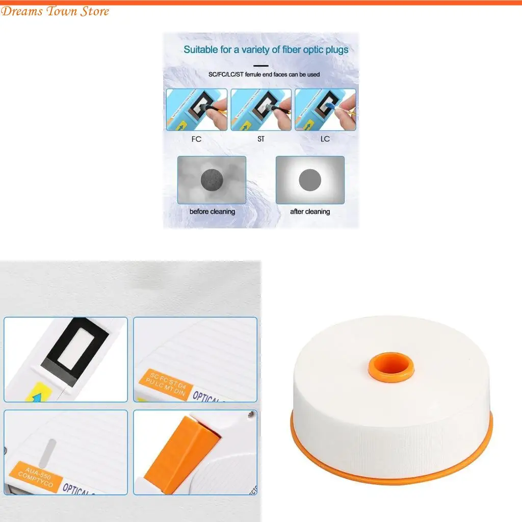 HX6A AUA-500 Fibre End Face Nettaiteur Nettoyage Pigtail Wiping Cleaner Tool Optical Connector Cleether Fit pour ST POUR