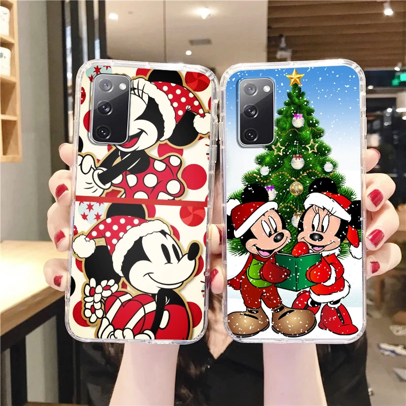 Disney Mickey Mouse Christmas For Samsung A53 A52 A54 A13 A12 A32 A71 A33 A73 A72 A51 A23 A21S 5G Transparent Phone Case image 2