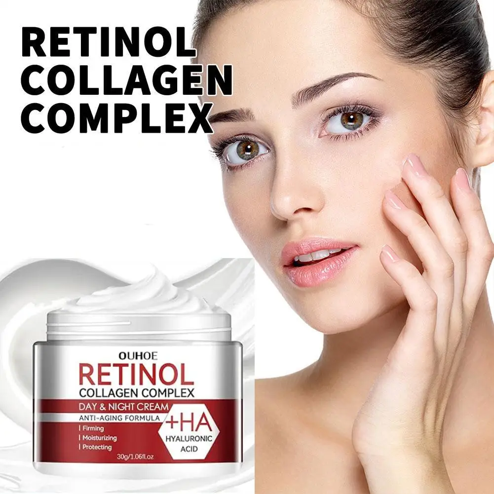 1/2/3PCs Retinol Cream For Face & Under Eye, Retinol Collagen Facial Moisturizer Fight Aging Brightening Hydrating Night Cream