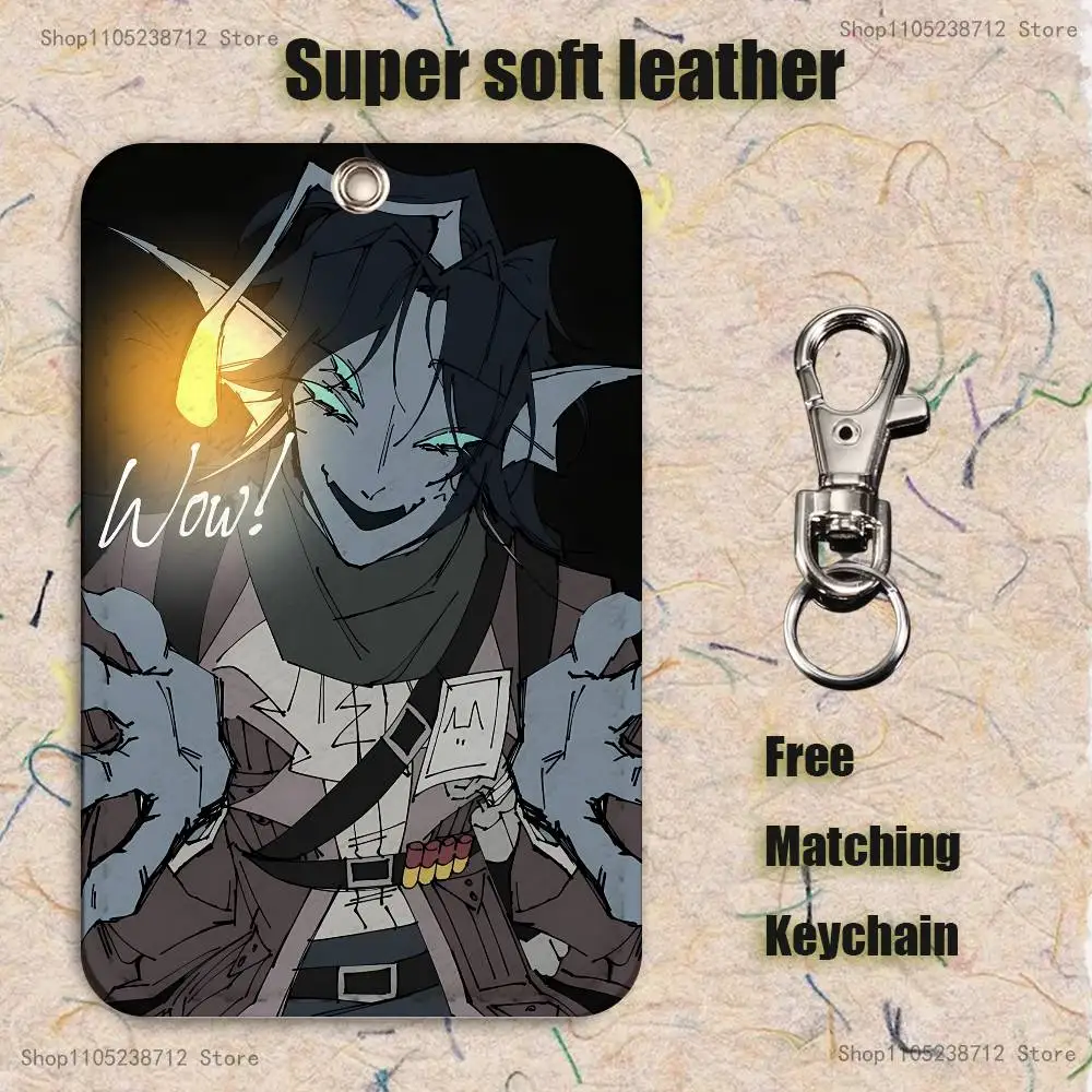 P-Pressure S-Sebastian Troost Cartoon Kaart Sleutelhanger Anime Mode Hanger Tas ID Deur Kaart Case Bus kaart Leuke Volwassen