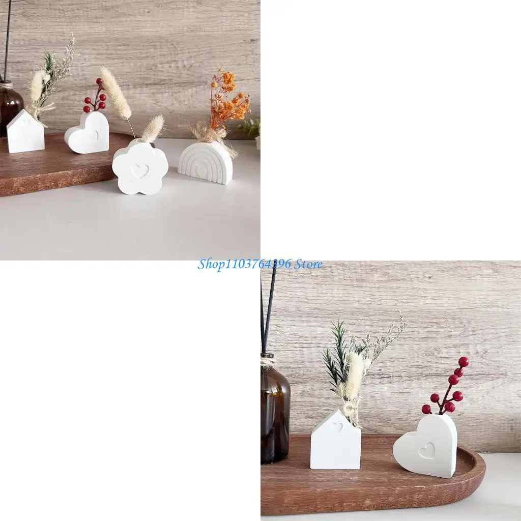 

Decorative Rainbow Pots Mould Silicone for Home and Office Planter Decoration