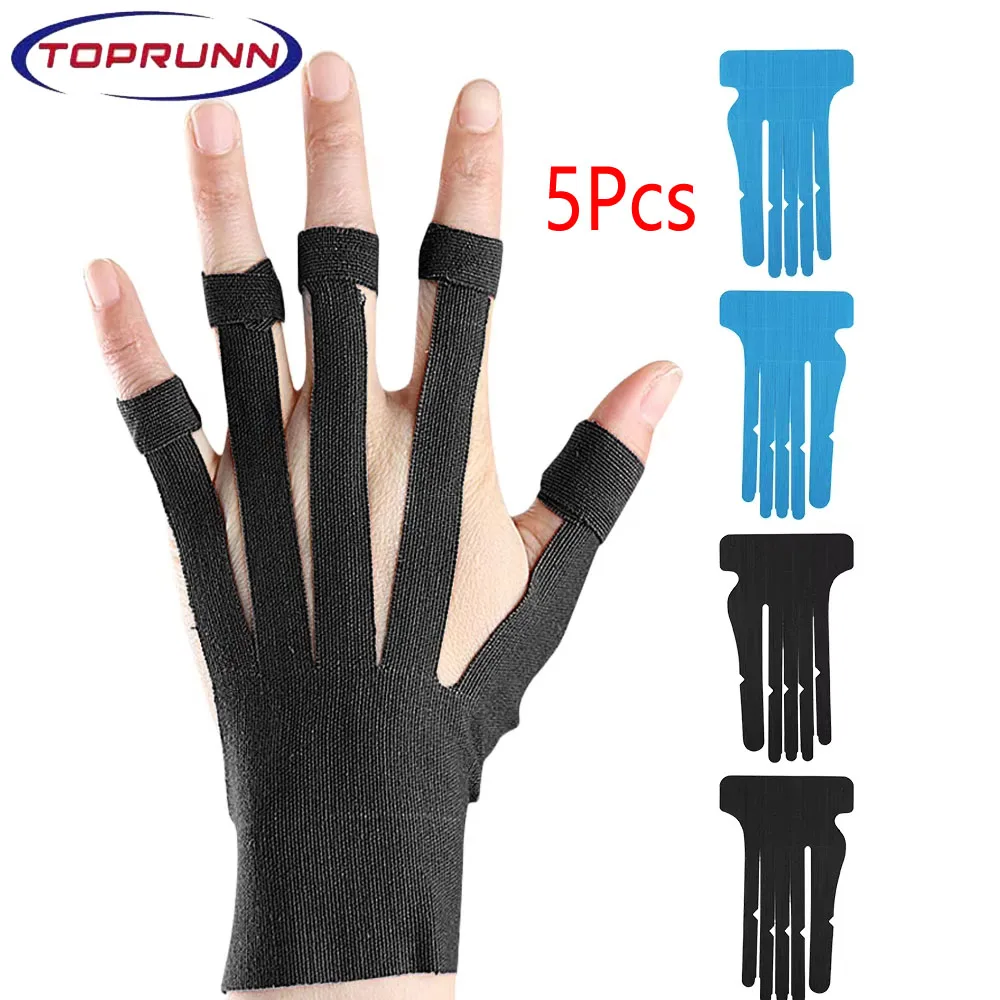 5PC Precut Kinesiology Tape for Wrist & Fingers,Elastic Wrist Fingers Support &Stability,Breathable,Hypoallergenic Athletic Tape