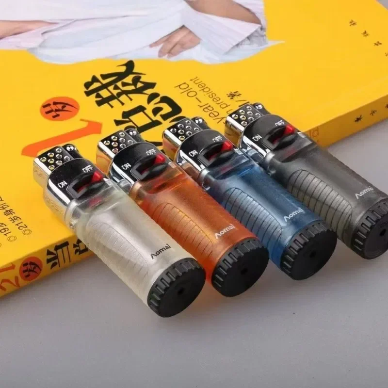 أخف طاحونة لهب مفتوح تصور الغاز بن البيوتان الشعلة أخف الرجال التدخين اكسسوارات المبهر الضغط الولاعات