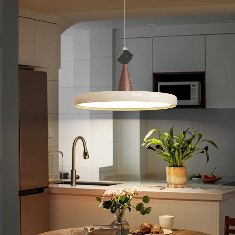 Used Style Living Room Led Pendant Lights Cone Dining Room Chandelier Full Spectrum Eye Care Dining Room Lights Lampara Techo