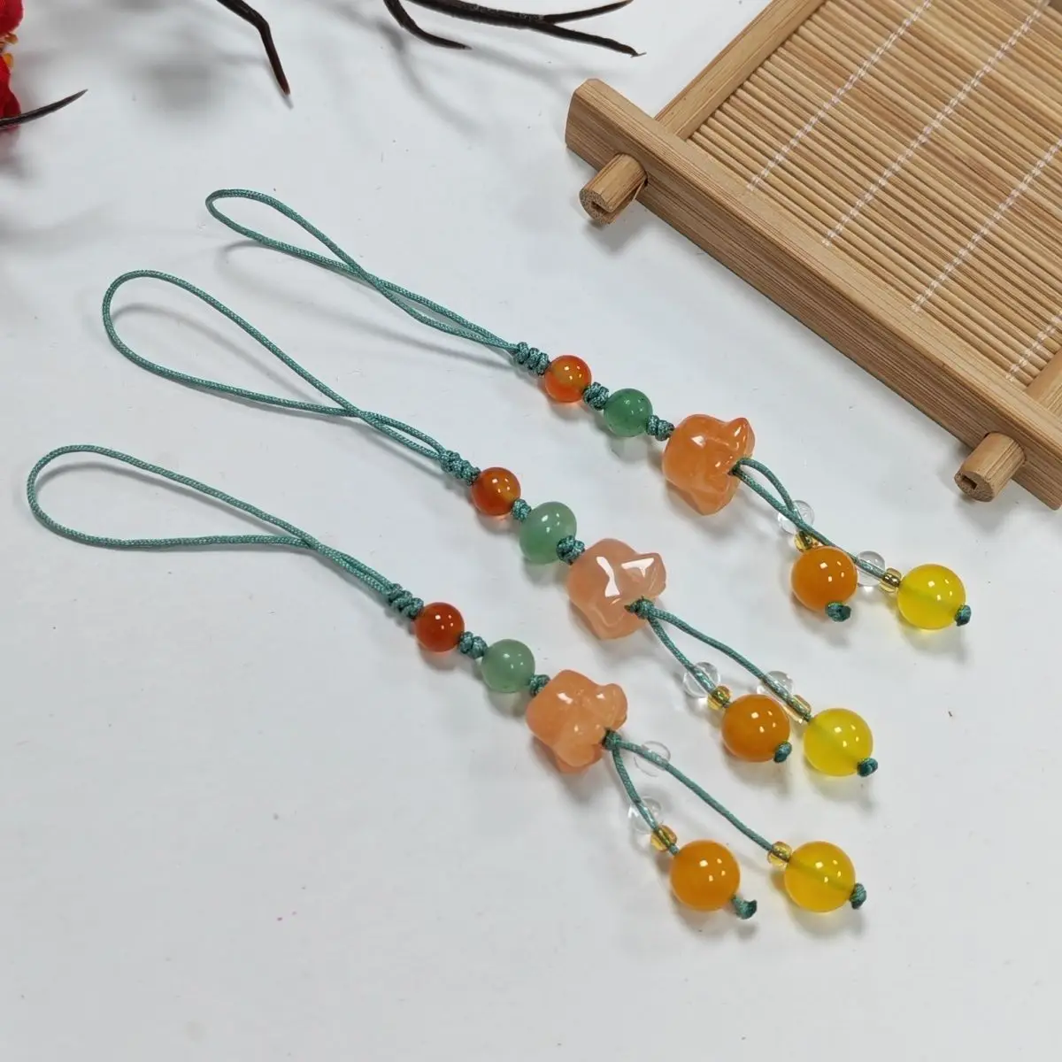 

Натуральный агат, колокольчик, цветок, подвеска для телефона, милый ремешок с кристаллами и бисером, ремешок для сумки, брелок, подвеска